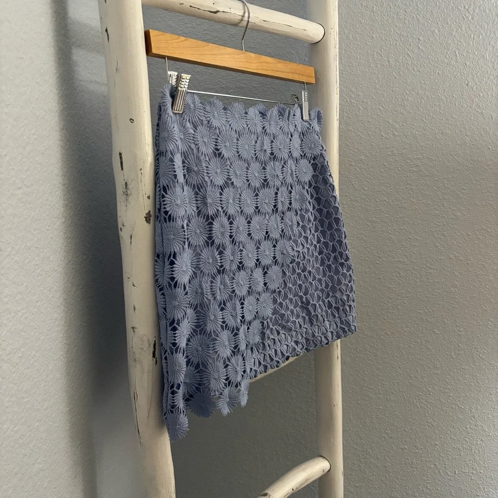 Topshop blue mini skirt 4 - Picture 8 of 8